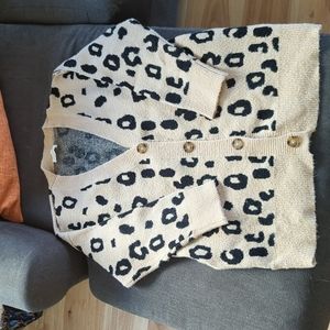 Leopard print sweater (long)